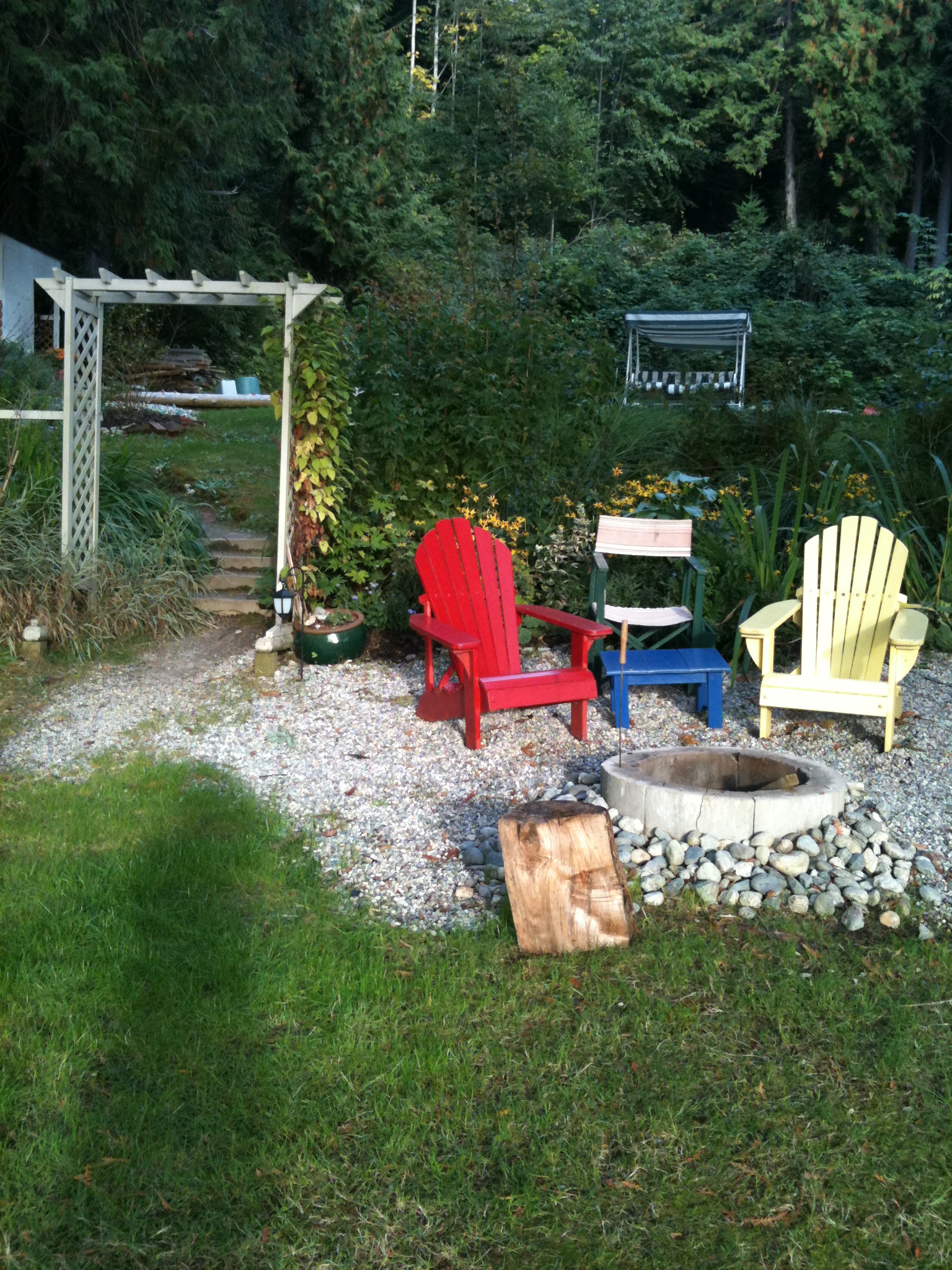 Dogwood area firepit