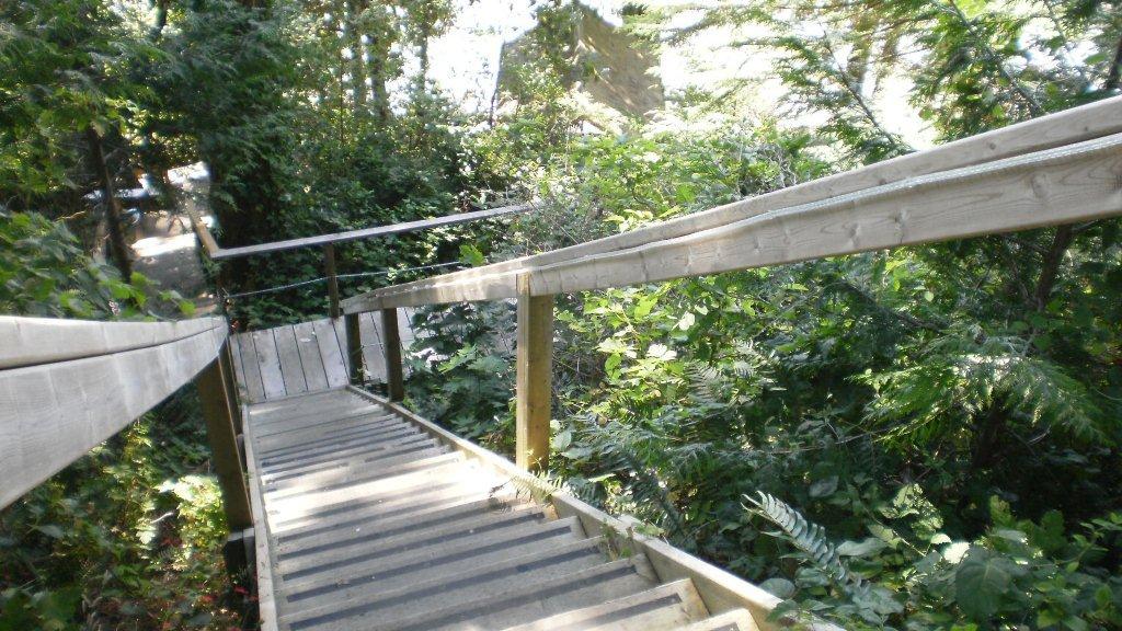 Stairs to Trails End and beach