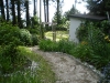 Red brick path