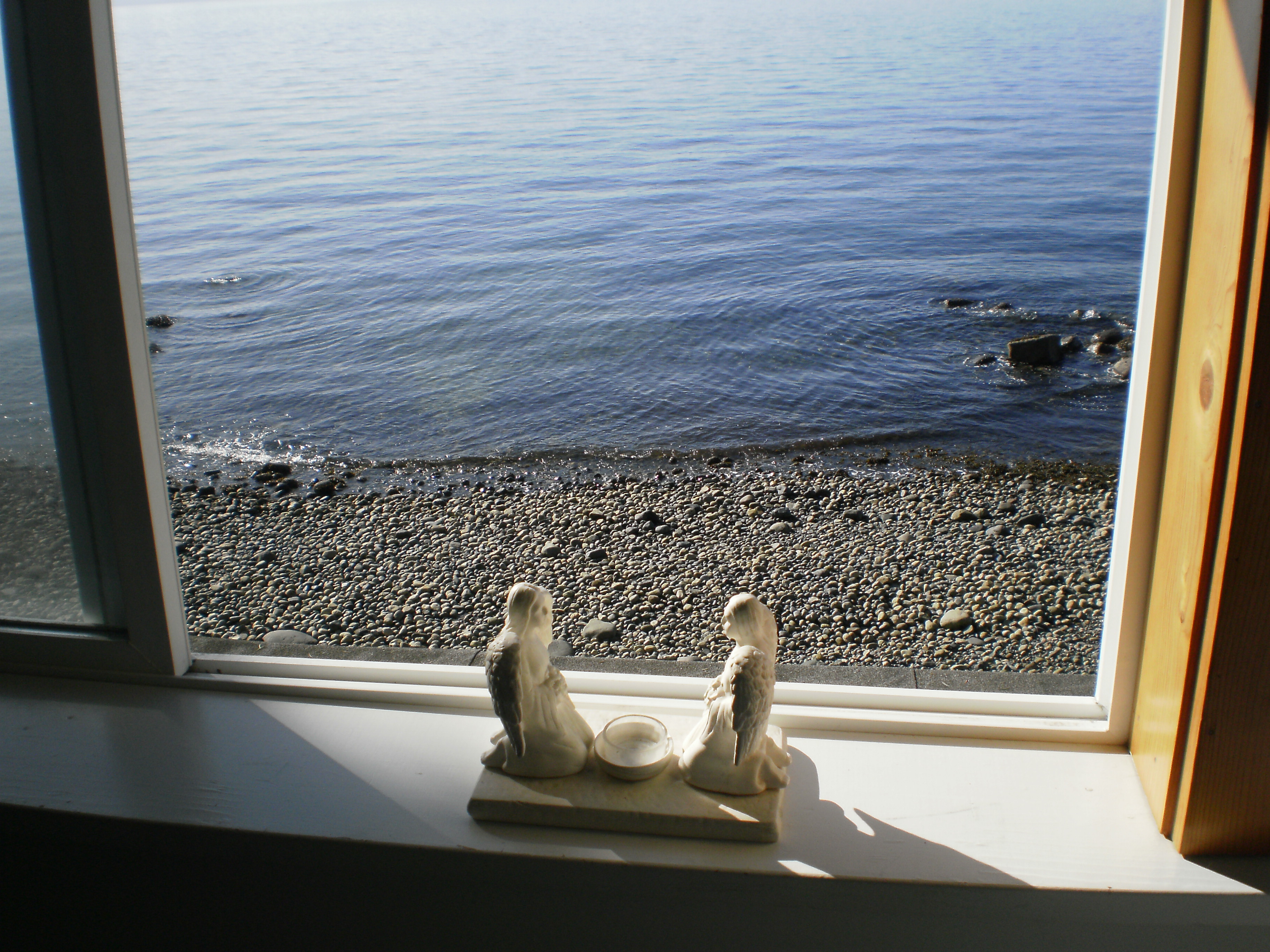 Beach from window upstairs.